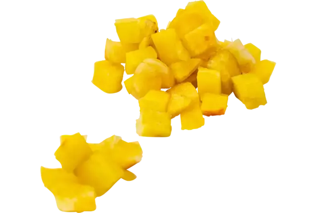 Gele bieten rauw brunoise 10mm zak 1kg